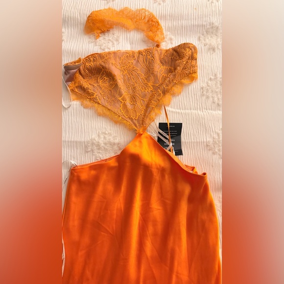 Retrofete Vibrant Orange Backless Dress - Picture 10 of 10